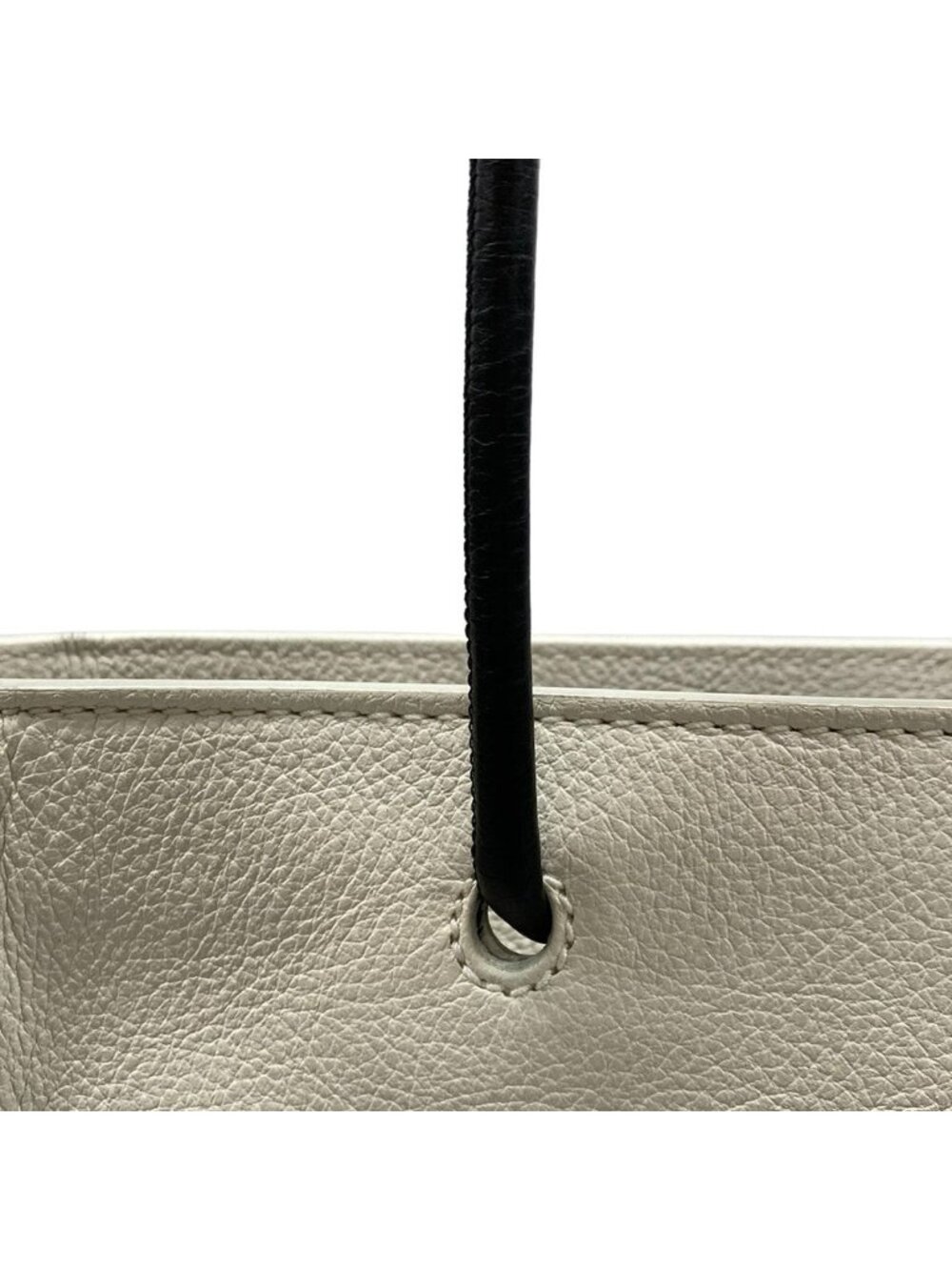 Balenciaga Tote Shopping White Black Leather - Picture 10 of 15